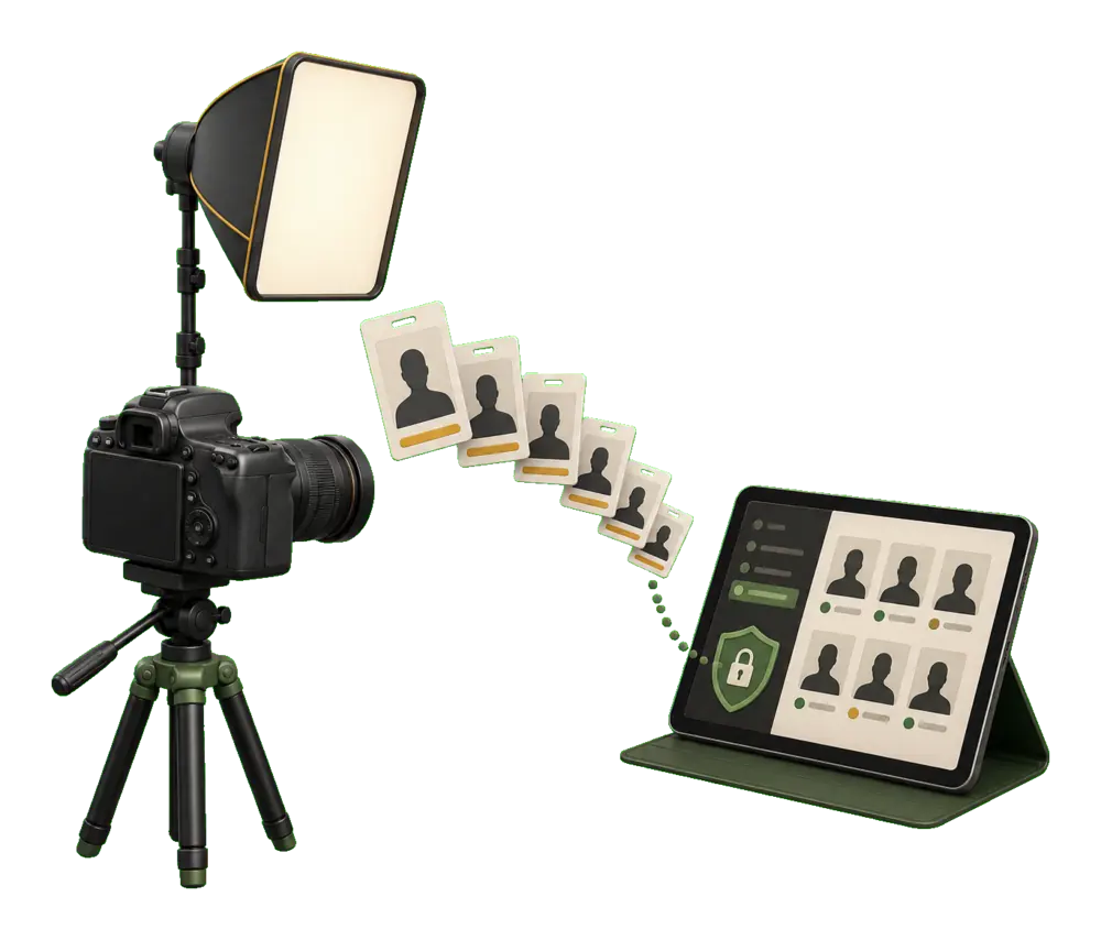 La capture des portraits et dossiers élèves